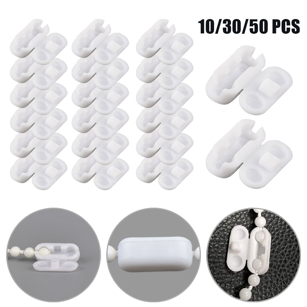 Chain Roll Cable - 10/30 個窓ブラインドプルケーブルコネクタプラスチックローラーブラインドローリングカーテンビーズチェーンドアカーテンアクセサリー