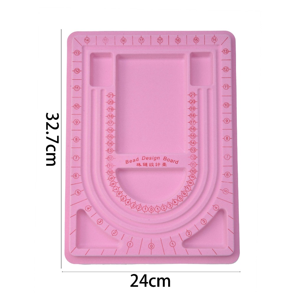 Jewelry Making Tools List - カラフルなフロッケダビーズボードブレスレットネックレストレイビーズアクセサリー測定ツール工芸品 DIY ジュエリー作成用
