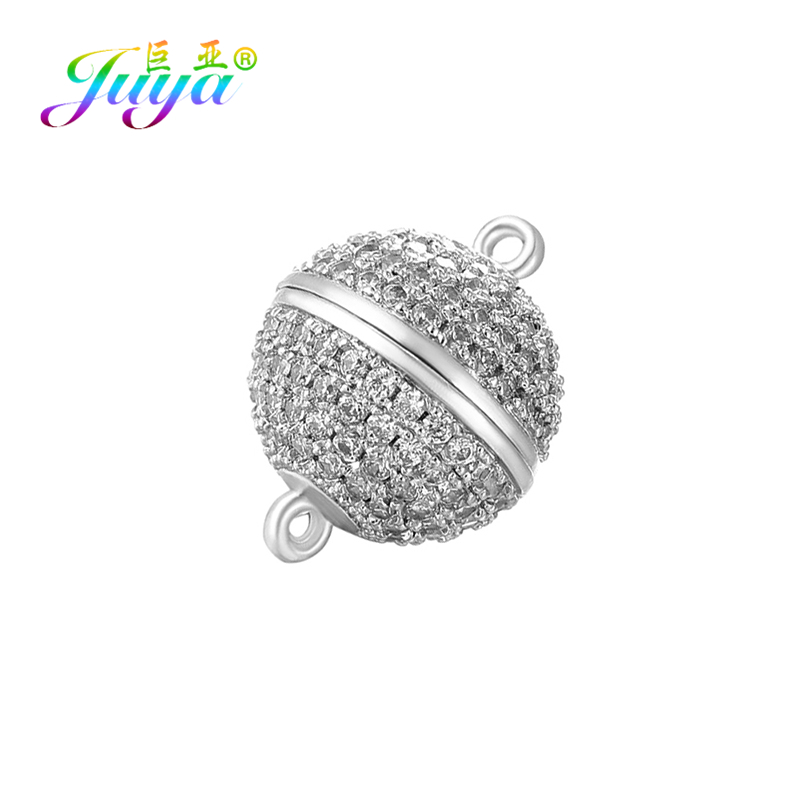 Jewelry Making Beads - Juya-女性のための手作りのビーズジュエリーの発見、磁気クラスプとフック、クリスタルパール、ブレスレットとネックレス作り、強力、4サイズ