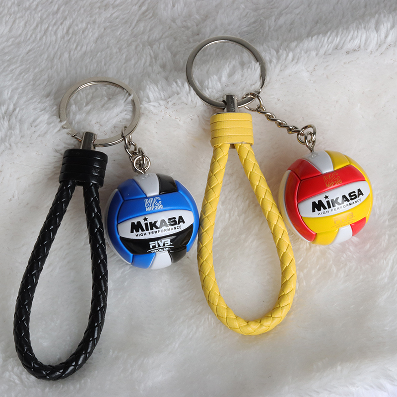 Jewelry Making Business - 1 個 PVC バレーボールキーホルダー装飾品ビジネスバレーボール男性女性ギフトビーチボールスポーツキーチェーンジュエリーギフト