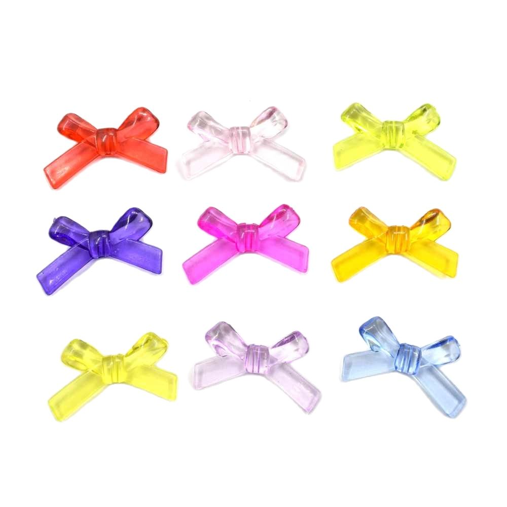 Jewelry Making Event - 10/50 個マルチカラーアクリル弓ビーズルースビーズ装飾 DIY ジュエリー帽子ネックレス作成女性のための