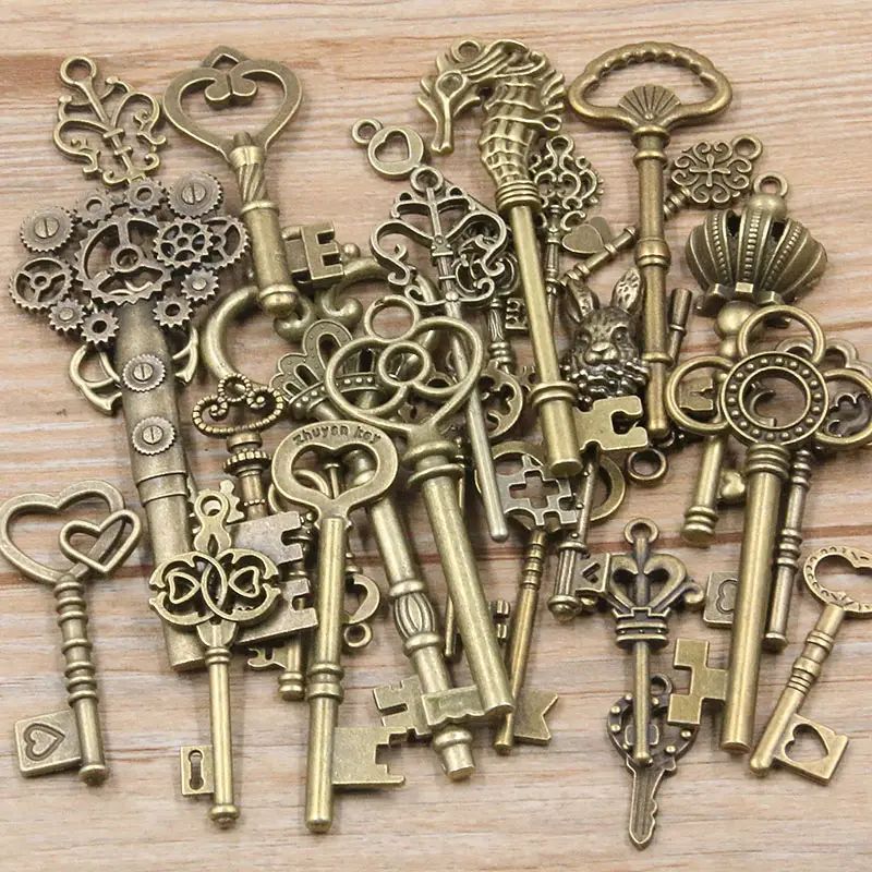 Jewelry Making Business - ジュエリー作りのための小さなクラフトメタルチャーム、DIYクラフト用品、小さなビジネスキーチャーム、ブレスレットとネックレス、パックあたり50g
