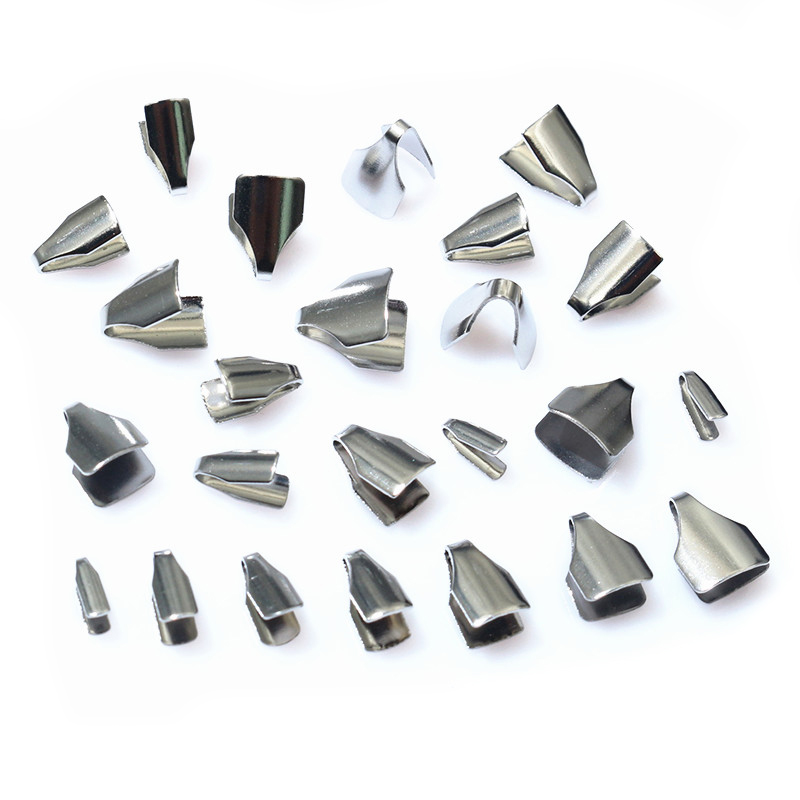 100個ステンレス鋼2-7mmフラットコード圧着エンドビーズ - Jewelry Making Beads のレビューと価格