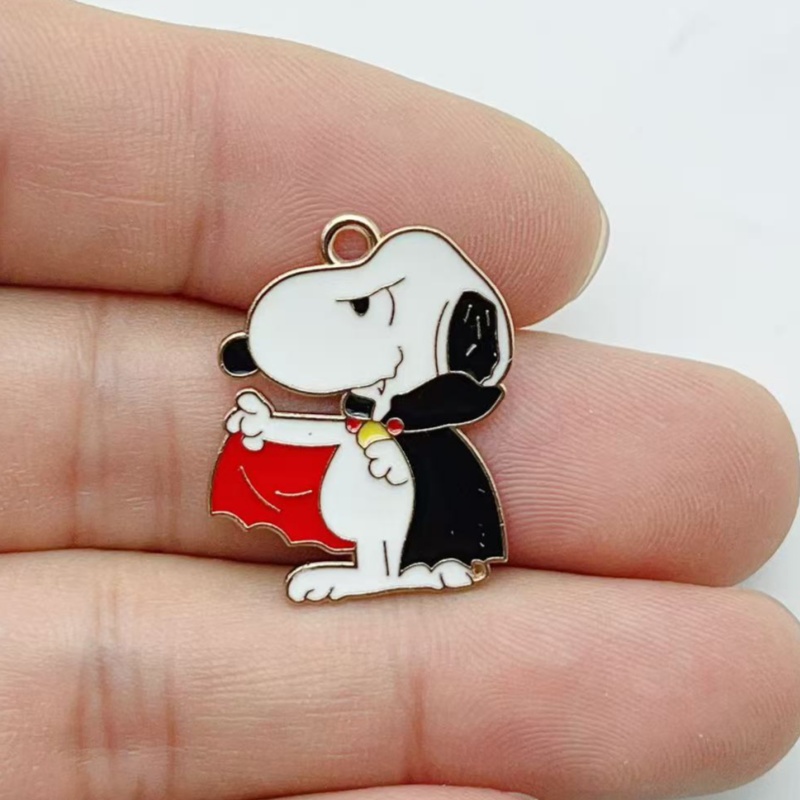 10 個かわいいハロウィン漫画子犬合金エナメルチャームカボチ - Jewelry Making Factory のレビューと価格