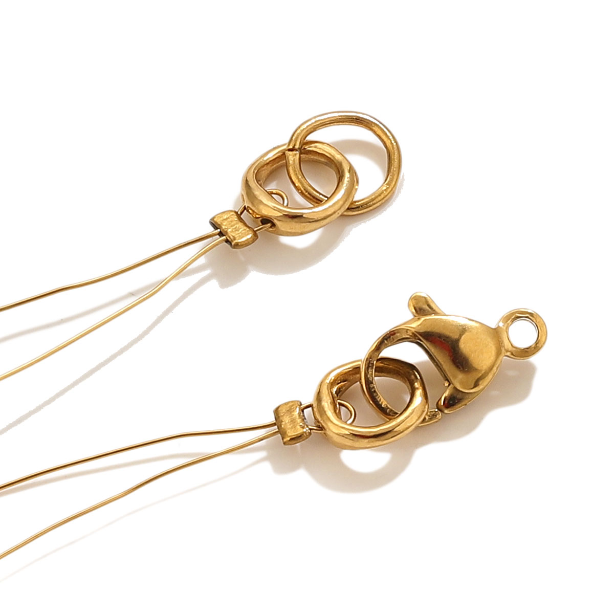 20個入り ステンレス製クラスプ エンドコネクター フック  - Jewelry Making Beads のレビューと価格