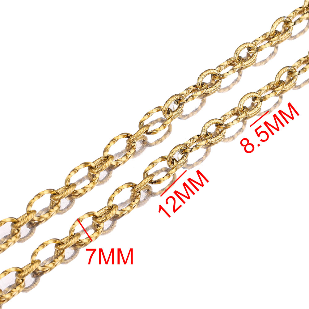 なしフェード1メートルのステンレス鋼ツイストケーブルゴールド - Chain Roll Cable のレビューと価格