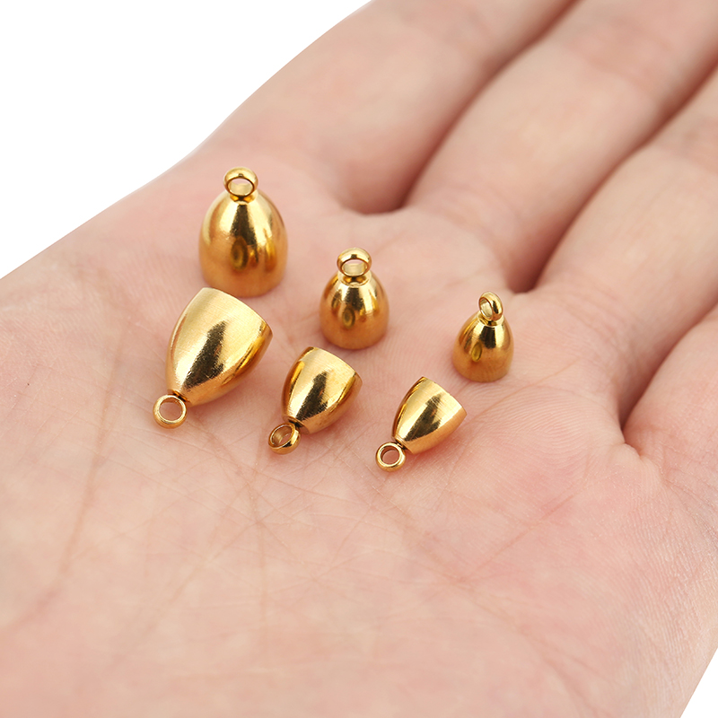 10個入りPVD加工ステンレス製留め金具、革紐用フック（5、 - Jewelry Making Factory のレビューと価格
