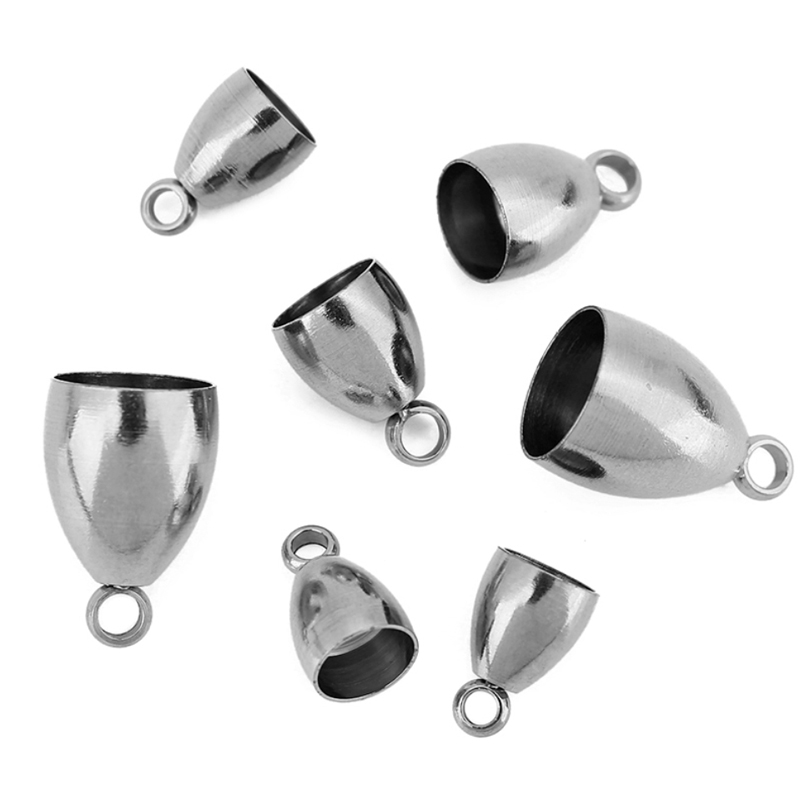 10個入りPVD加工ステンレス製留め金具、革紐用フック（5、 - Jewelry Making Factory のレビューと価格