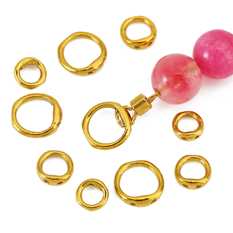 30個入り 5/6/8mm ステンレス製ビーズ用アクセサリー - Jewelry Making Beads のレビューと価格