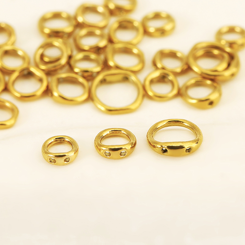 30個入り 5/6/8mm ステンレス製ビーズ用アクセサリー - Jewelry Making Beads のレビューと価格