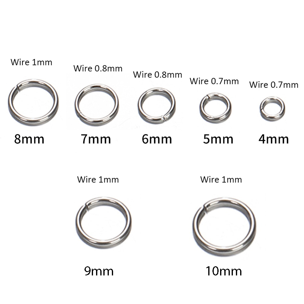 ステンレス鋼のオープンリング,スプリットリング,日曜大工のジ - Jewelry Making Supplies Wholesale のレビューと価格
