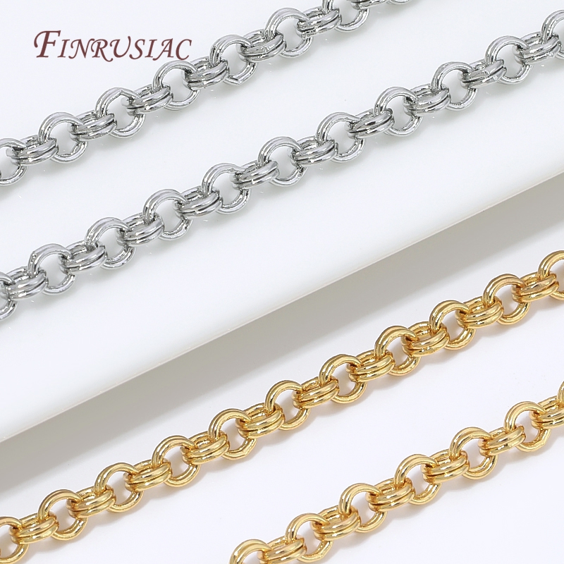 18K金メッキ真鍮Oリンクチェーンロール、変色防止、繊細なO - Chain Roll Cable のレビューと価格