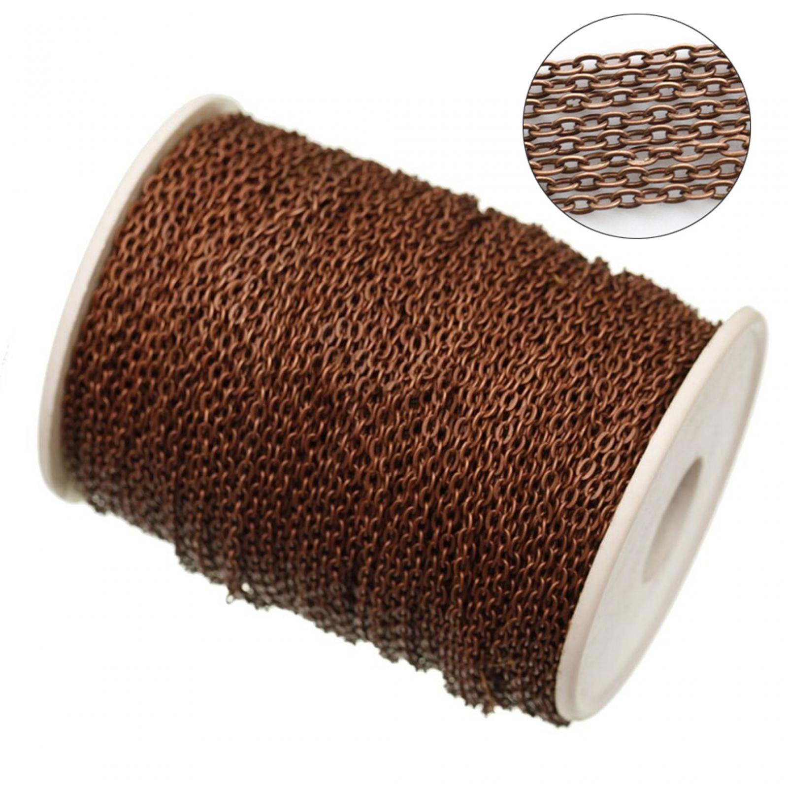 リンクケーブルチェーンロール鉄製ネックレスチェーン DIYジ - Chain Roll Cable のレビューと価格