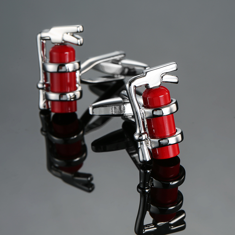 高品質メンズフレンチシャツカフス帽子消火器ライフカフスボタン - Jewelry Making Business のレビューと価格