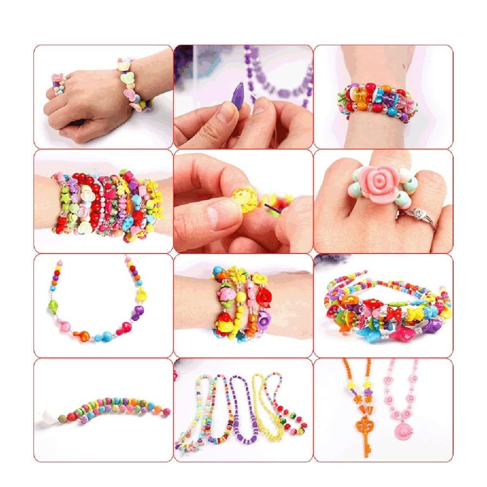 4774個のカラフルなビーズブレスレット作成キット、様々な形 - Jewelry Making For Teens のレビューと価格