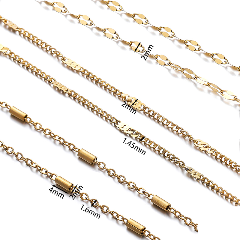 ネックレスとブレスレット用の高品質のステンレススチールチェー - Chain Roll Cable のレビューと価格