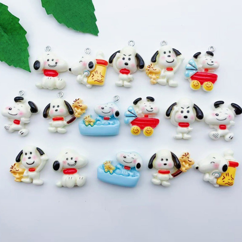 12個入り樹脂製漫画犬ペンダント、DIYジュエリー製作イヤリ - Jewelry Making Factory のレビューと価格
