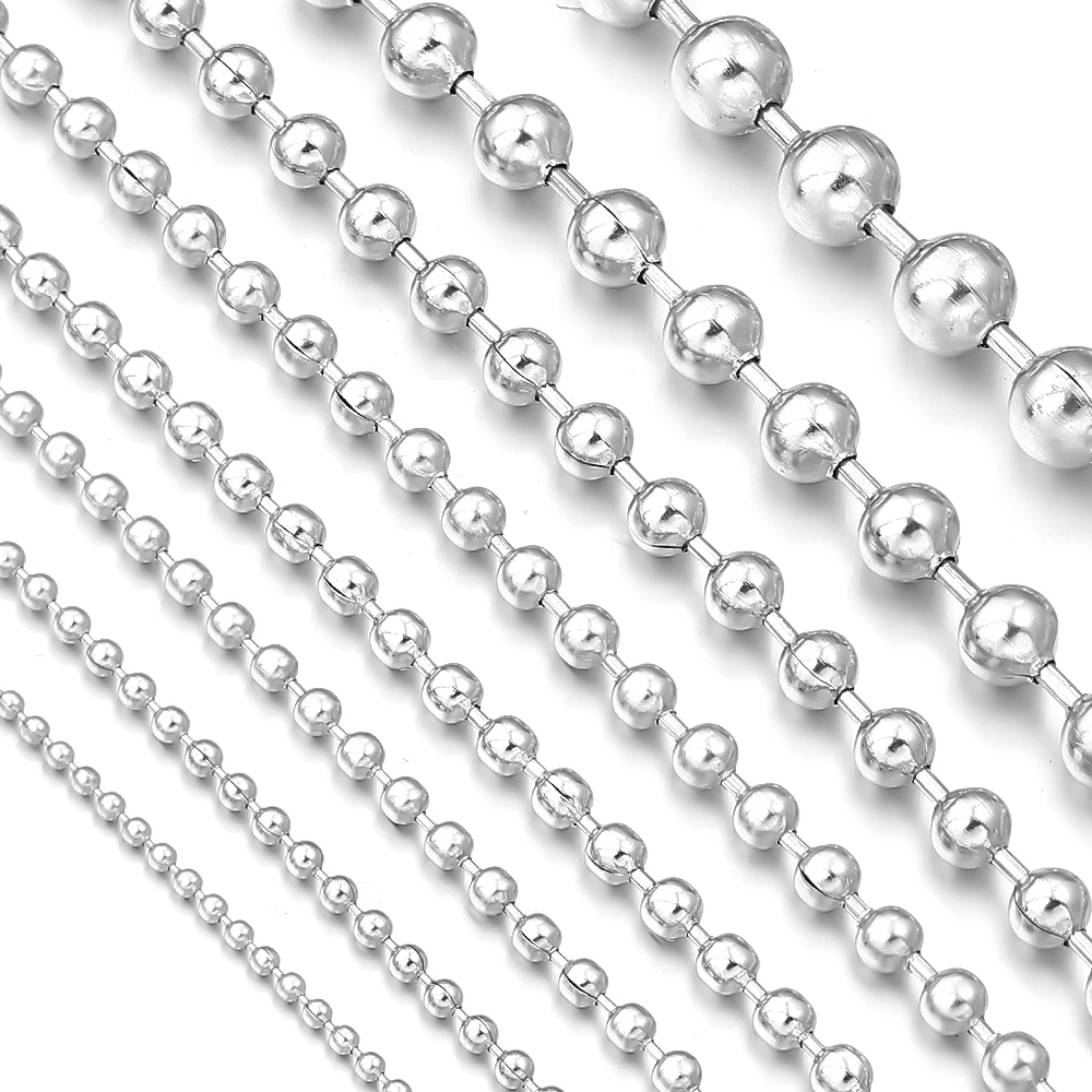 5ヤード/ロール ステンレス鋼 ボールビーズチェーン 1.5 - Chain Roll Cable のレビューと価格