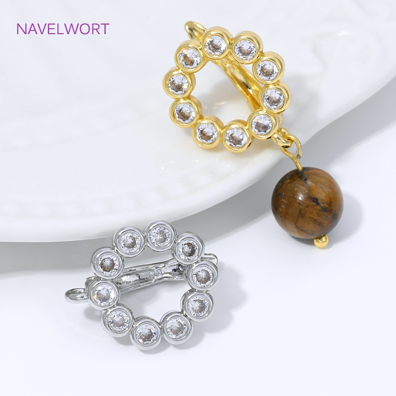 18K金メッキ扇形フラワーイヤワイヤーイヤリング金具、真鍮製 - Jewelry Making Hobby のレビューと価格