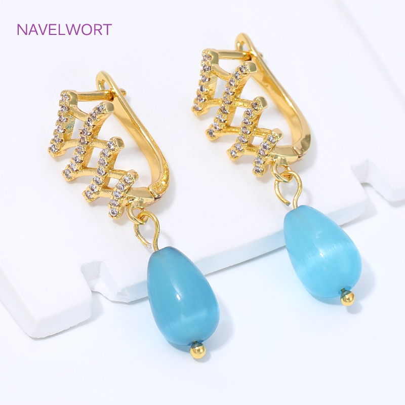18K金メッキ扇形フラワーイヤワイヤーイヤリング金具、真鍮製 - Jewelry Making Hobby のレビューと価格
