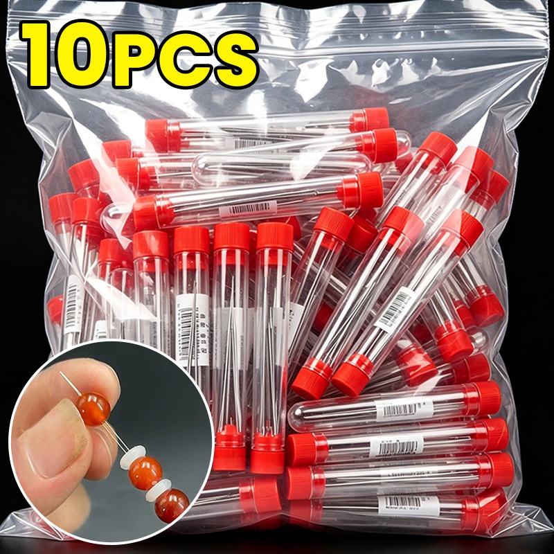 1/10個入り オープンビーズニードル DIYビーズ針 ジュ - Jewelry Making Tools List のレビューと価格