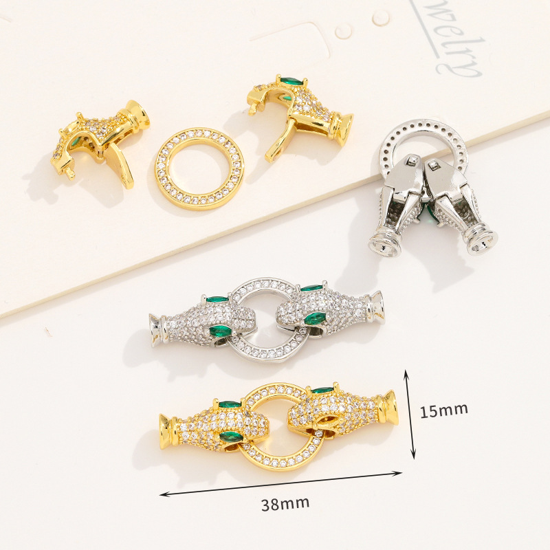 Juya 18K ゴールドメッキ装飾セクターファスナーコネク - Jewelry Making Beads のレビューと価格
