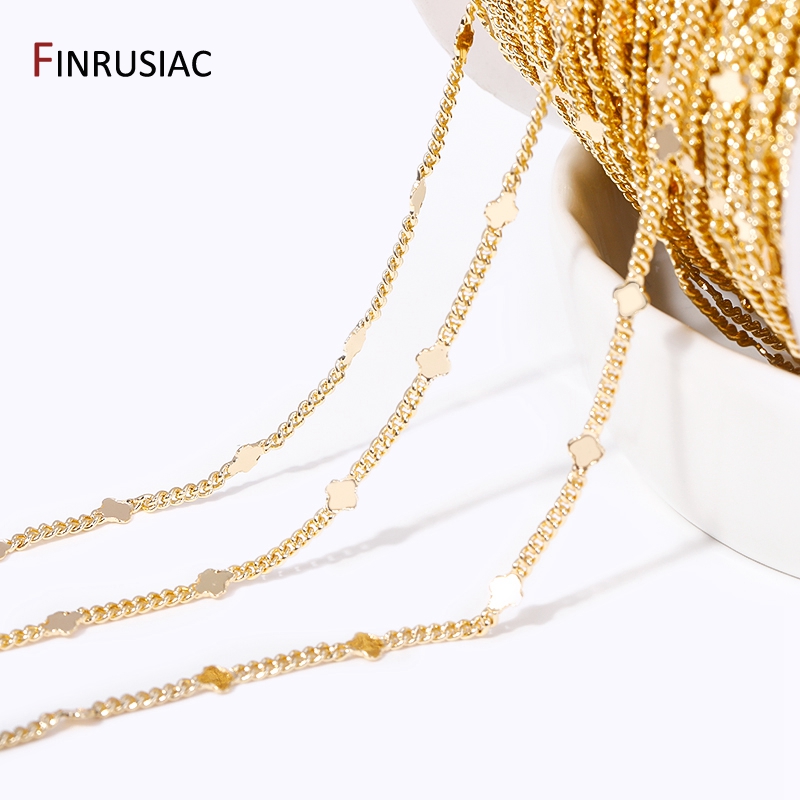 金メッキの真ちゅう製スパンコールチェーン,14k,ジュエリー - Chain Roll Cable のレビューと価格