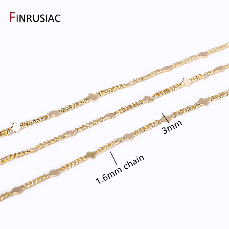 金メッキの真ちゅう製スパンコールチェーン,14k,ジュエリー - Chain Roll Cable のレビューと価格