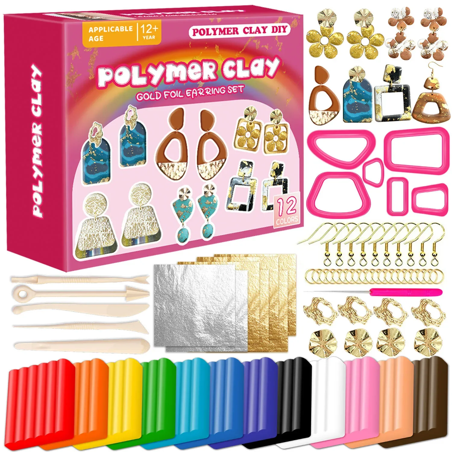 ポリマークレイ イヤリング ジュエリー作成キット オーブンベ - Jewelry Making For Teens のレビューと価格