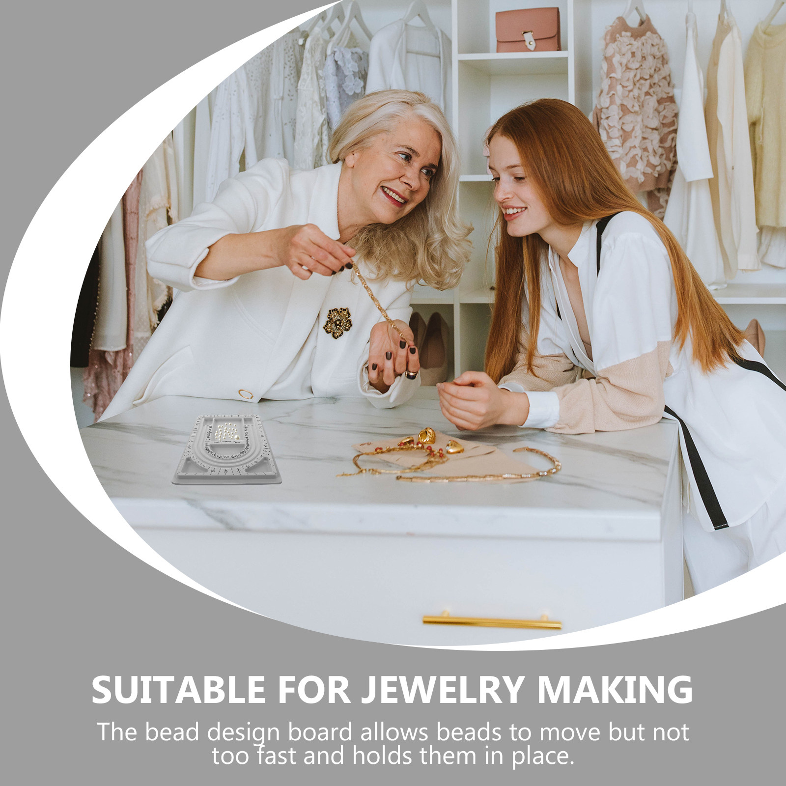 2 個ビーズデザインボードジュエリー作成トレイネックレスブレ - Jewelry Making Beads のレビューと価格