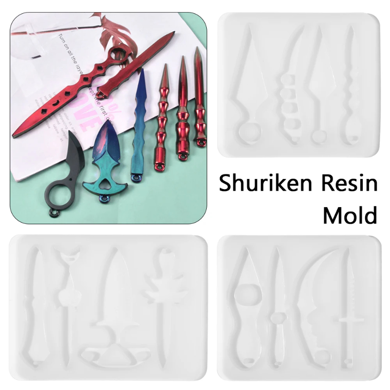 手裏剣忍者スターシリコンモールド樹脂キーホルダーペンダントエ - Jewelry Making Tools List のレビューと価格