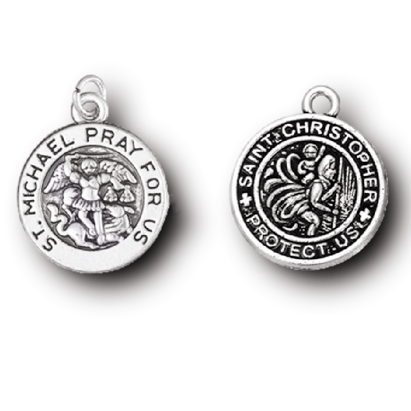4個ミックスシルバーメッキ両面天使の羽聖マイケルタグペンダン - Jewelry Making Michaels のレビューと価格