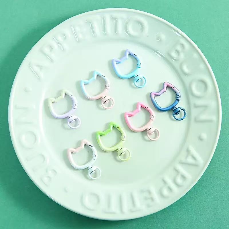 5-10 個グラデーションかわいい猫クラスプ開閉可能なコネク - Jewelry Making Name のレビューと価格